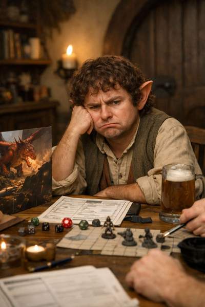 halfling not having fun with D&D